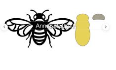 an image of a bee and the word annneth on it's side