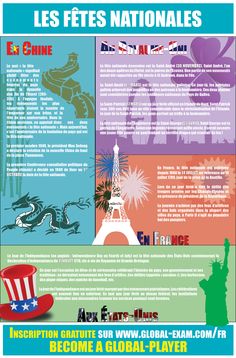 a poster with the words les fetes nationales and an image of the eiffel tower