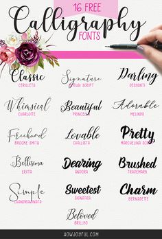 the free calligraphy font family