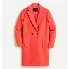 Used Item In Great Condition The Color Is Coral Classic Pink Outerwear For Work, Pink Long Coat For Cold Weather, Pink Long Pea Coat For Winter, Pink Long Pea Coat For Fall, Classic Pink Long Sleeve Outerwear, Chic Long Pink Pea Coat, Classic Pink Winter Outerwear, Chic Winter Pink Pea Coat, Chic Pink Winter Pea Coat