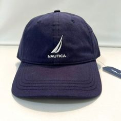 Brand New With Tag "Nautica" Adjustable J-Class Ball Cap (01422-Nvyd) Navy Blue With White Sailboat Logo One Size 100 % Cotton Six Panel Construction Classic Fit Adjustable Slide Tab Made In China Hand Wash * Bundle 2 Or More Items And Receive 10% Off Your Order And Combined Shipping * Navy Casual Hat For Outdoor Activities, Casual Navy Hat For Outdoor Activities, Navy Casual Baseball Cap For Outdoor Activities, Navy Casual Baseball Cap For Outdoor, Casual Navy Baseball Cap For The Beach, Casual Navy Baseball Cap For Beach, Casual Boating Cap, Embroidered Caps, Blue Logo