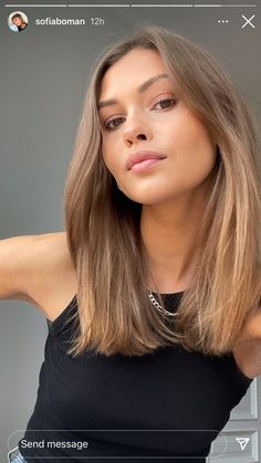 Mid Length Haircuts Straight, Dark Natural Blonde Hair Color, Brunette To Light Brown, Best Lob Haircut, Sofia Boman Hair, Short Straight Light Brown Hair, Brown Shoulder Length Hair Straight, Medium Dark Blonde Hair, Short Hair Light Brown