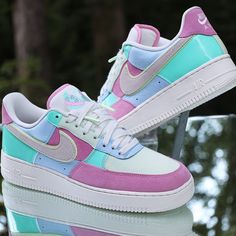 Shoes Are In Excellent Condition. Does Not Come With Box. 100% Authentic Guarantee. We Are The Creators Of All Images Presented In The Listing. Images In Listing, Show The ‘Exact Condition’ Of The Item. Nike Air Force 1 Low Easter Men’s Size 9.5 Ah8462-400 Nike Pink Custom Sneakers With Abzorb Midsole, Pink Leather Low-top Nike Air Force 1, Pink Leather Nike Air Force 1 Sneakers, Pink Leather Sneakers With Air Cushioning, Brooklyn Queen, Cute Nike Shoes, Cute Nikes, Nike Air Force 1 Low, Nike Fashion