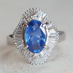 "This ring features a (7x9mm Oval cut lab Made Blue Sapphire). It is made by hand, and it will take about 6 to 8 days to finish the ring after your payment is completed. Main stone: 7x9mm  Cut Type: Oval cut Main stone: Lab Blue Sapphire Material: 925 sterling silver/rose gold/white gold/yellow gold Accent stone: american diamond Payment Policy We accept payment through PayPal only. We have selected PayPal because it is the safest and most reliable mode of payment which enables to rapid shipping to our buyers and protects their interests. Feedback Policy Please do not leave the Negative feedback or Natural feedback before giving us a chan to resolve your problems. Positive feedback will be automatic to leave for you when you give me Positive feedback to us in 24 hours. As per eBay policy w Silver Engagement Ring, Blue Sapphire Ring, Sterling Silver Engagement Rings, Personalized Gifts For Her, Silver Engagement Rings, Blue Sapphire Rings, American Diamond, Gold Accent, White Rose Gold