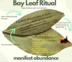 Bay Leaf Spell For Money, Bay Leaf Magic Money, Bay Leaf Ritual, Bay Leaf Love Spell, Bay Leaf Manifestation For Money, Bay Leaves Witchcraft, Bay Leaf Witchcraft, Bay Leaf Magic, Bay Leaf Manifestation