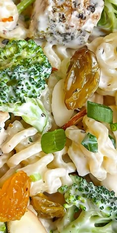 pasta salad with broccoli, carrots and other vegetables