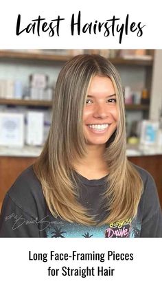 Face Framing Pieces Straight Hair, Layers On Long Hair, Haircuts For Medium Length Hair Layered, Long Face Framing, Layers For Long Hair, V Shaped Haircut, V Shape Hair, Haircuts For Medium Length Hair