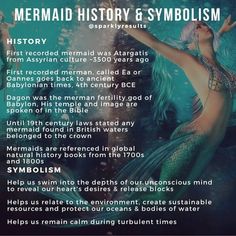 the mermaid history and symbolism poster