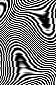 an abstract black and white background with wavy lines in the center, as if it were optical art