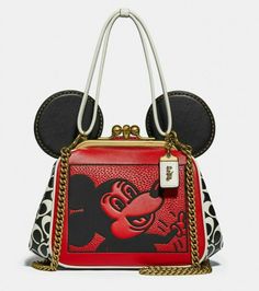 You will receive a NEW, Unopened COACH X DISNEY MICKEY MOUSE KEITH HARING KISSLOCK BAG NEW WITH TAGS, UNOPENED from Coach and Dust Bag! We will ship your order next business day on cleared payment. When we are able, we will try to ship same day. We accept most forms of payment including major credit cards, eBay and PayPal...   100% Authentic Guarantee!!!! We buy our bags directly from MICHAEL KORS and COACH COACH X DISNEY MICKEY MOUSE KEITH HARING KISSLOCK BAG Red/Black/Chalk Glovetanned leather Coach Disney, Disney 50th Anniversary, Bonnie Cashin, Coach Crossbody Purse, Disney Bag, Mia 3, Coach Crossbody, Black Leather Crossbody Bag, Keith Haring