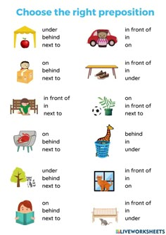 an english worksheet with pictures and words to help students learn how to read