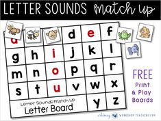 the letter sounds match up game for kids