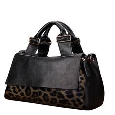 Unleash your wild side with the River Leopard Pattern Handbag , beautifully crafted from genuine cowhide leather. This enchanting messenger style bag features a bold, large leopard print that adds a striking touch to any outfit. Designed with both beauty and functionality in mind, its spacious interior includes internal pockets for effortless organization. Measuring approximately 14.2 inches across the bottom, 8.3 inches in height, and 6.3 inches in depth, it’s the perfect blend of style and utility. Elevate your look and carry your essentials beautifully with this captivating handbag. Leopard Print Handbags, Leopard Print Tote, Leopard Print Bag, Leather Tote Bag Women, Cowhide Bag, Genuine Leather Totes, Handbag Patterns, Leather Handbags Women, Genuine Leather Handbag