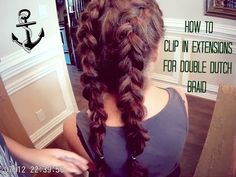 Thick Braid Extensions, Double Braids, Double French Braids, Luxy Hair Extensions, Double Dutch Braid, Braid Clips, Hair Extensions Clip, Extensions Clip In, Dutch Braids