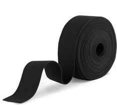 a roll of black cloth tape on a white background