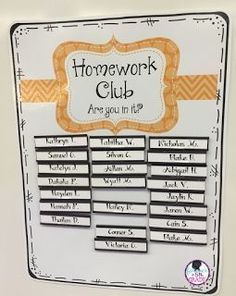 a sign that says homework club are you in it?