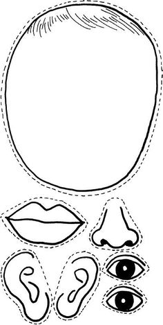 an image of a face with eyes and nose cut out