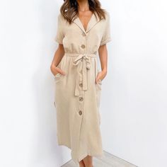 Nwt Petal And Pup Muras Wrap Dress In Beige. Us Size 6. Never Worn. Light Weight And Lovely Dress Just Doesnt Fit Me. Perfect For Summer. Twist Knot Dress, Annabelle Dress, Petal And Pup, Halter Neck Maxi Dress, Long Sleeve Wrap Dress, Gauze Dress, Pleated Mini Dress, Clothing Design, Size 6 Dress