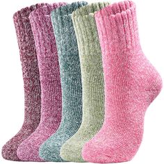 Specifications: ELASTIC SIZE FITS MOST - Our women's winter socks come in one size that will fit most women's or men's US standard shoe sizes 6 - 10. These women's thick socks have a good length and the elasticity is perfect for your feet. WOOL SOCKS MATERIAL - Our wool socks are made of high quality material, 35% wool + 16% spandex + 49% polyester. These crew socks are soft, comfortable, breathable and durable. Meanwhile, these boot socks are both hand washable and machine washable. CHIC VINTAG Womens Wool Socks, Thick Wool Socks, Wine Socks, Knit Wool Socks, Men Boot, Stocking Stuffers For Her, Hiking Socks, Cozy Socks, Winter Socks