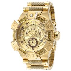 Invicta SHAQ Men's Watch (Mod: 37025) | Invicta Watches Mens Invicta Watches, Gold Watch Men, Best Watches For Men, Beautiful Beautiful, Invicta Watches, Shaquille O'neal, Men's Watches, Gold Case, Beautiful Watches