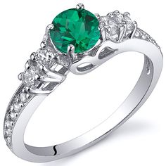 Peora.com - 0.5 cts Round Cut Emerald Sterling Silver Ring SR10812, $27.99 (http://www.peora.com/enchanting-0-50-carats-emerald-ring-in-sterling-silver-available-sizes-5-to-9-style-sr10812/) Blue Topaz Ring Sterling Silver, Jewelry Questions, Swiss Blue Topaz Ring, Fashion Rings Silver, Purple Amethyst Ring, London Blue Topaz Ring, Sterling Silver Engagement Rings, Premier Designs, Silver Engagement Rings