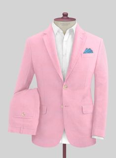 Steer through the sartorial sea by donning our Italian Prato Pink Linen Suit. Furthermore, retain the boldness of your wardrobe with this suit, cut from a pure linen fabric with a soft, durable and breathable character superior for hot and humid conditions. Also, pair the elegant contemporary designs with a nicely tail Green Velvet Jacket, White Linen Suit, Grey Wool Suit, Herringbone Tweed Jacket, Royal Blue Suit, Adidas Casual, Tweed Pants, Mens Trendy Outfits, Linen Suits