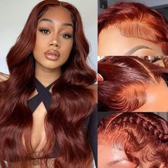 PRICES MAY VARY. Reddish Brown Glueless Wigs Human Hair Quality:Body Wave Lace Front Wig, 100% Unprocessed 10A Brazilian Virgin Hair,Soft and Natural, Healthy and Vibrant, Non-Shedding, No Tangle, No Chemical Process, Glueless Wigs Human Hair Pre Plucked Natural Hairline with Around Baby Hair. 180% Density Auburn Colored Wig Advantage:13x4 Reddish Brown Wig 180% High Density, More Thicker and Fuller, Smooth and Bouncy, Can Be Dyed and Bleached, Permed, Straighten and Restyle As Your Own Hair. 26 Brown Lace Front, Color Rubio, Auburn Brown, Indian Human Hair, Human Hair Color, Glueless Wigs, U Part Wigs, Lace Front Wigs Human Hair, Short Curly Wigs