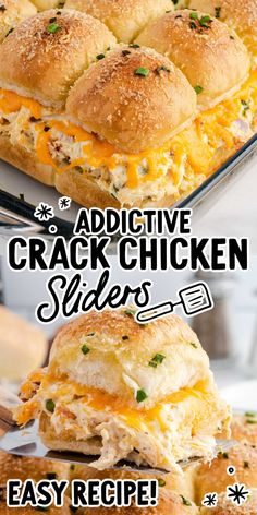 Crack Chicken Sliders Sliders Recipes Hawaiian Rolls, Easy Slider Recipes, Sliders Recipes Chicken, Chicken Sliders, Hawaiian Rolls, Ground Beef Recipes Easy, Slider Recipes, Savory Chicken, Ground Beef Recipes For Dinner