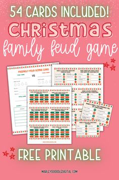 free printable christmas family game for kids