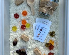 a table topped with lots of different types of candies