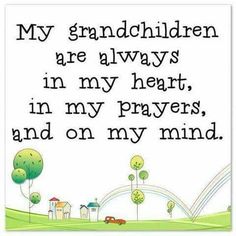 a card with the words my granddaughter are always in my heart, in my prayer and on my mind