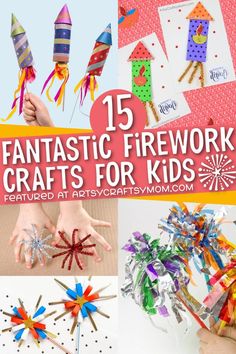 15 fantastic firework crafts for kids that are fun and easy to do with the kids