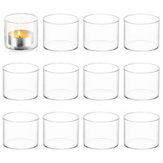 PRICES MAY VARY. PREMIUM GLASS: made of premium glass, so the floating candle holders are clear, of good transparent and tough, though thinner, the glow goes through the tea light holder is warm and beautiful, add glamour to your space VERSATILE CANDLE HOLDER: the size make this tea light holder fit small votive, real tea light, flameless battery operated tea light, and other ornaments, for romantic atmosphere or memorial moment MEASUREMENTS: 2 sizes are available for your choices, mini size: 4. Clear Candle Holders, Floating Candle Holders, Clear Glass Candle Holders, Glass Tealight Candle Holders, Clear Candles, Tea Light Candle Holders, Battery Operated Tea Lights, Floating Candle, Glass Votive Candle Holders