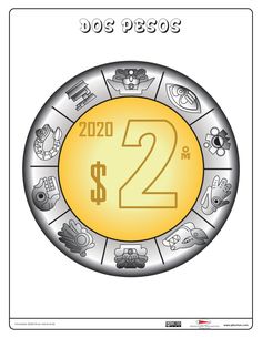 the zodiac sign for 2012 is shown in gold and silver, with symbols around it