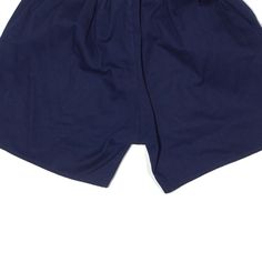 Item is in good used condition. > Size: S > Waist Size: 24" > Inside Leg: 4" > Rise: 11" > Hem: 11" Blue Stretch Cotton Swim Trunks, Blue Cotton Swim Trunks With Pockets, Navy Stretch Cotton Shorts, Blue Cotton Athletic Shorts With Elastic Waistband, Blue Cotton Shorts With Short Inseam, Blue Cotton Pajama Shorts With Pockets, Navy Short Length Swim Trunks, Navy Cotton Athletic Shorts, Blue Cotton Athletic Shorts