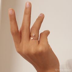 ♥ Dainty Adjustable Initial Heart Ring ♥ The most unique jewelry you can find, perfect gift for you and your loved one ♥ W H Y ∙ Y O U ' L L ∙ L O V E ∙ I T * It's dainty and can be worn every day * A special piece you'll treasure * High quality materials and attention to detail I N I T I A L ∙ H E A R T ∙ R I N G * Material: High Quality Solid 925 Sterling Silver * Dimensions: ~ 5mm Capital Letter Height * Finish: Sterling Silver ∙ 18K Gold ∙ Rose Gold * All our work is custom made by hand with Cute Anniversary Gifts, Mothers Ring, Gold Heart Ring, Mother Rings, Letter Ring, Wrap Ring, Midi Rings, Initial Ring, Finger Rings