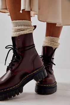 Audrick Lace-Up Boots | Free People Doc Martens Aesthetic, Dr Martens Audrick, Prehistoric Man, Fly Boots, Doc Martens Boots, Neutral Shoes, Shoe Wishlist, Lace Up Ankle Boots, Dream Shoes