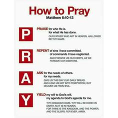 a poster with the words pray written on it