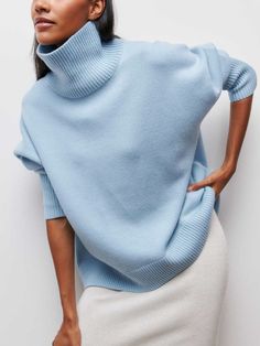 Oversized Turtleneck Sweater, Oversized Turtleneck, Turtle Neck Jumper, Ladies Turtleneck Sweaters, Winter Pullover, Comfortable Sweater, Estilo Chic, Womens Turtleneck, Knit Turtleneck Sweater