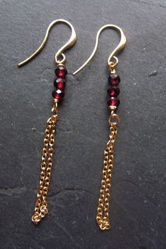 Garnet earrings gold garnet dangle earrings garnet drop . #garnetearrings #garnetjewelry #giftforher #giftformom #giftforfriend Elegant Garnet Drop Earrings, Elegant Gold Garnet Earrings, Elegant Red 14k Gold-filled Earrings, Elegant Red 14k Gold Filled Earrings, Elegant Burgundy Dangle Jewelry, Faceted Garnet Earrings In Gold, Gold Faceted Garnet Earrings, Gold Garnet Faceted Earrings, Elegant Cranberry Garnet Jewelry