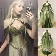 Elf Wedding Dress, Victorian Prom Dress, Cosplay Elf, Elf Dress, Elf Cosplay, Ren Fest, Princess Cosplay, Elf Costume, Ren Fair