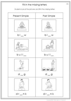 worksheet with pictures and words to help students learn how to read the sentence