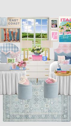 Apartment Bedding, College Apartment, Room Ideas Bedroom, Dorm Room Decor, College Dorm, Girl's Room, Future House, Girls Bedroom