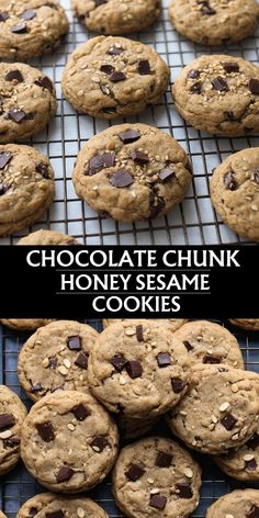 These cookies bring together rich, semi-sweet chocolate chunks and the unique crunch of roasted sesame seeds, all beautifully sweetened with a touch of honey. Each bite offers a perfect balance of gooey and chewy textures, making them a satisfying treat for cookie lovers of all ages.  **Why You'll Love Them:** - **Irresistibly Chewy:** The secret lies in the honey, which keeps the cookies soft and moist. - **Nutty Flavor:** Sesame seeds add a delightful nuttiness, elevating the taste to a whole new level. - **Chocolate Bliss:** Generously packed with chocolate chunks, they’re perfect for satisfying your sweet tooth!  Whether it's a cozy afternoon snack or a sweet addition to your dessert table, these cookies are sure to impress. 🌟  Get ready to bake up a batch and delight your friends and