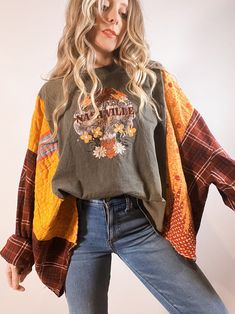 New Arrivals! – The Morgan Factory Boho Hippie Outfits, Upcycle Fashion Diy, Flannel Shirt Refashion, Reuse Clothes, Boho Chic Accessories, Shabby Chic Boho, Eco Clothing, Jobs For Women, Overall Skirt