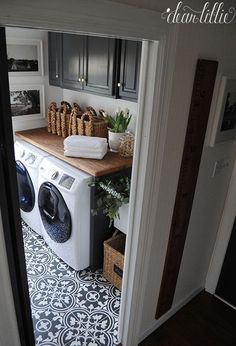 an image of a small and functional laundry room ideas on pinterest via instagram