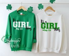 It's a GIRL Thing Sweatshirt - Etsy Girl Scout Shirts, Gs Cookies, Shirt Crafts, Girl Scouts Cadettes, Scout Swaps, Brownie Girl