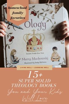 a woman holding up a book with the title 15 + super - sold books you and your kids will love