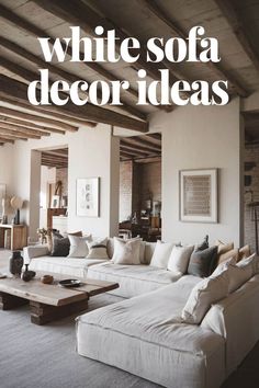 Cozy White Living Room Designs to Fall in Love With White Sofa Decor, Living Room Styling Ideas, Living Room Styling, L Couch, Velvet Sofa Living Room