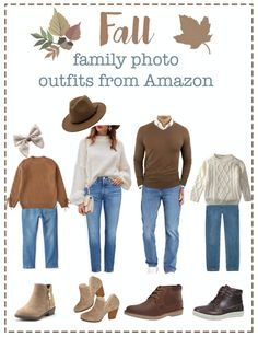 the fall family photo outfits from amazon